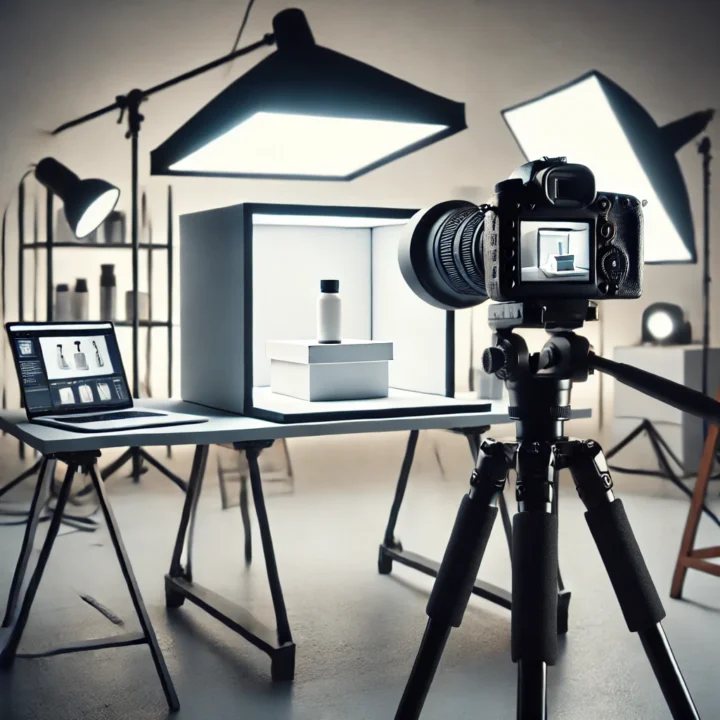 camara filmando video de producto