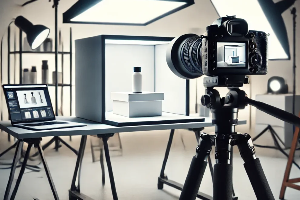 camara filmando video de producto